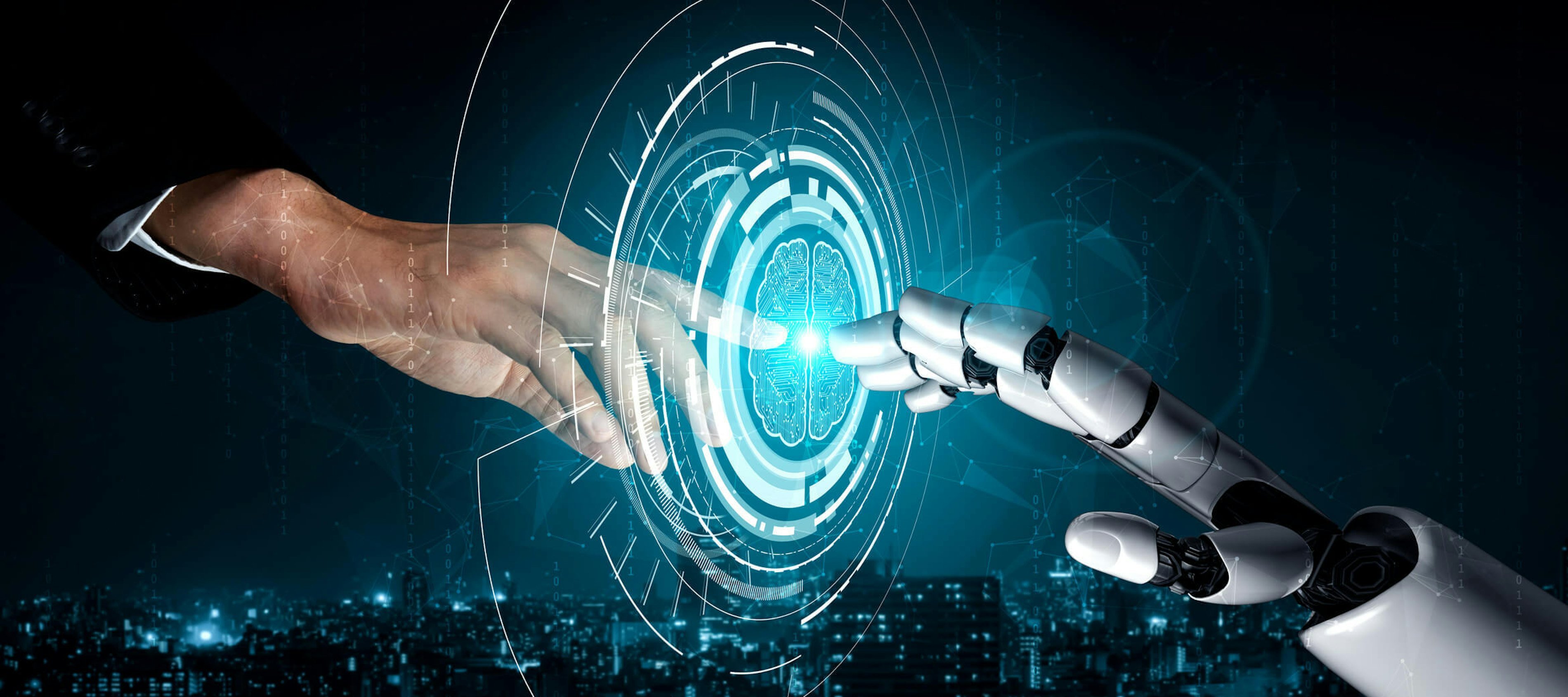 Toekomstig kunstmatige intelligentie robot