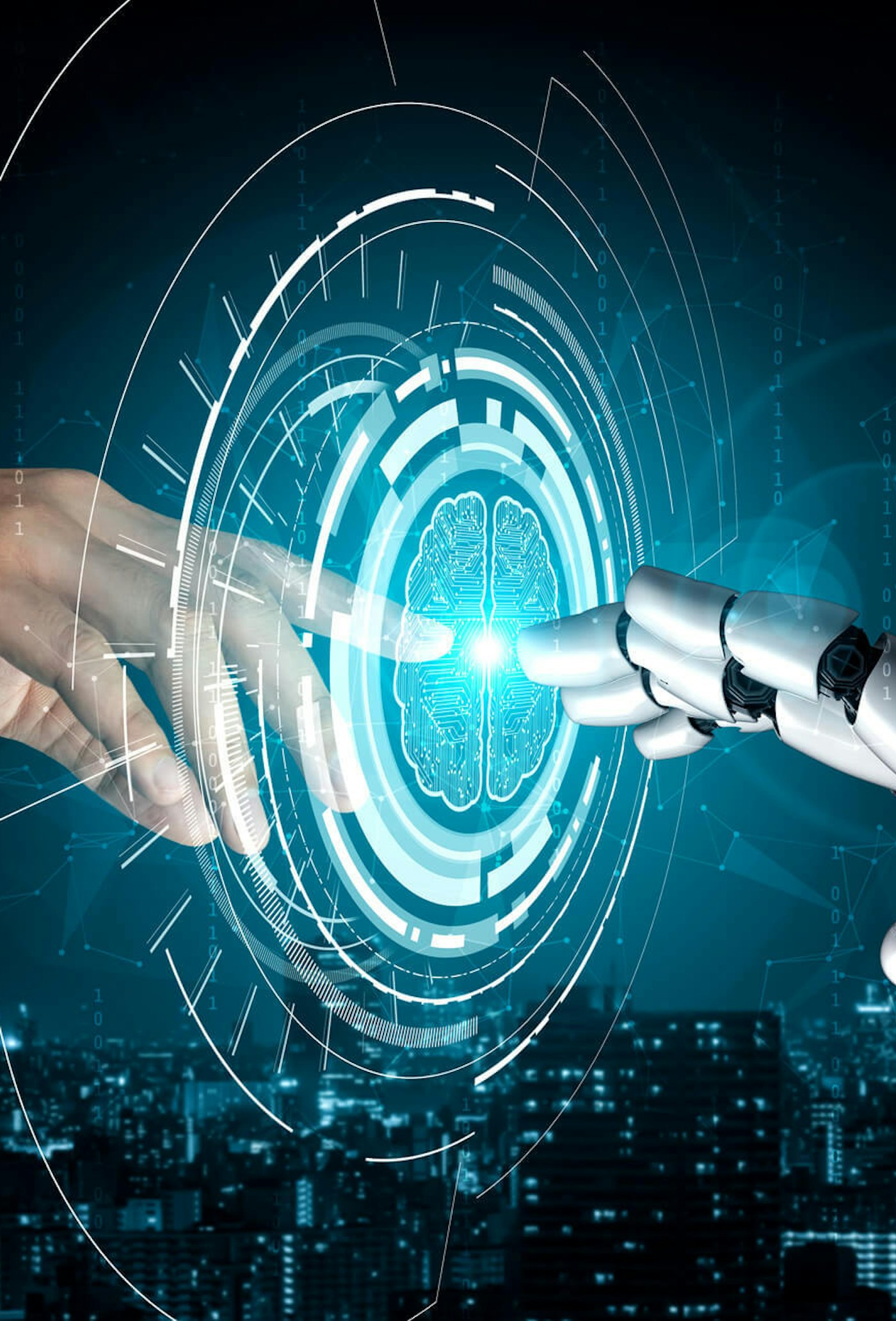 Toekomstig kunstmatige intelligentie robot