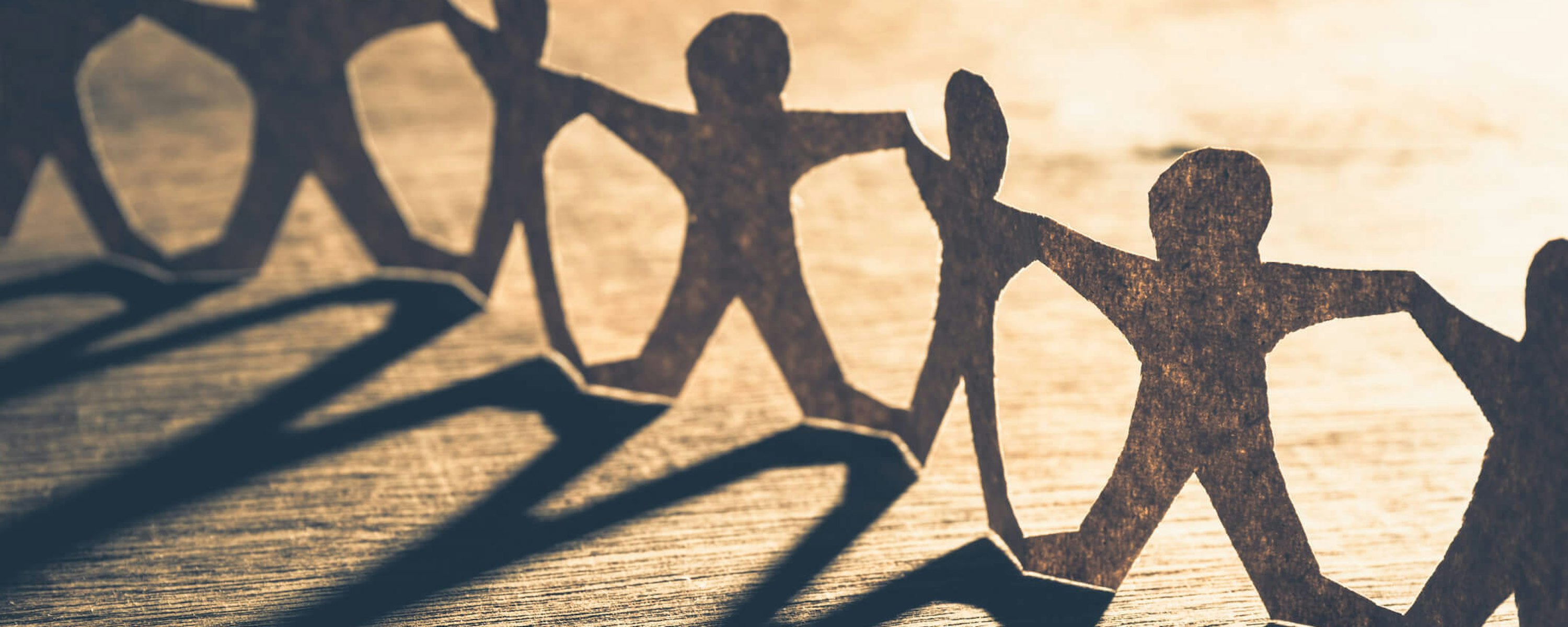 Samenwerken team poppetjes