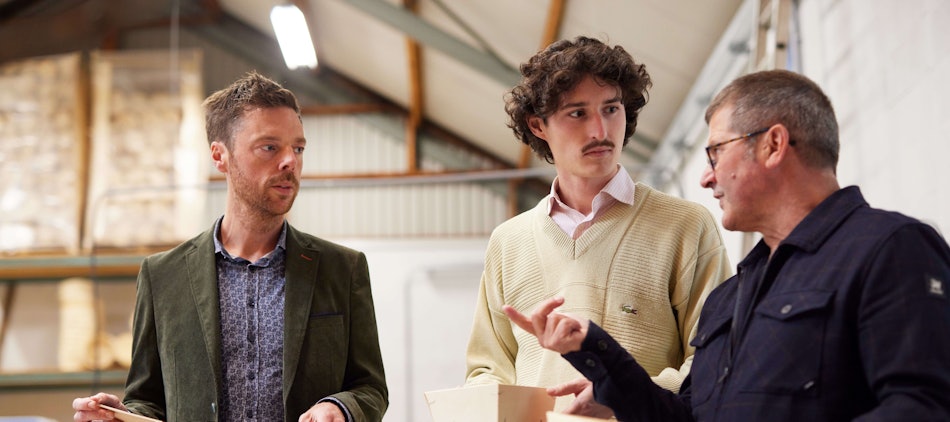 Placeholder for Van Es, Boudewijn en Philip in fabriek