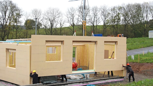 Placeholder for prefab bouwen van een huis